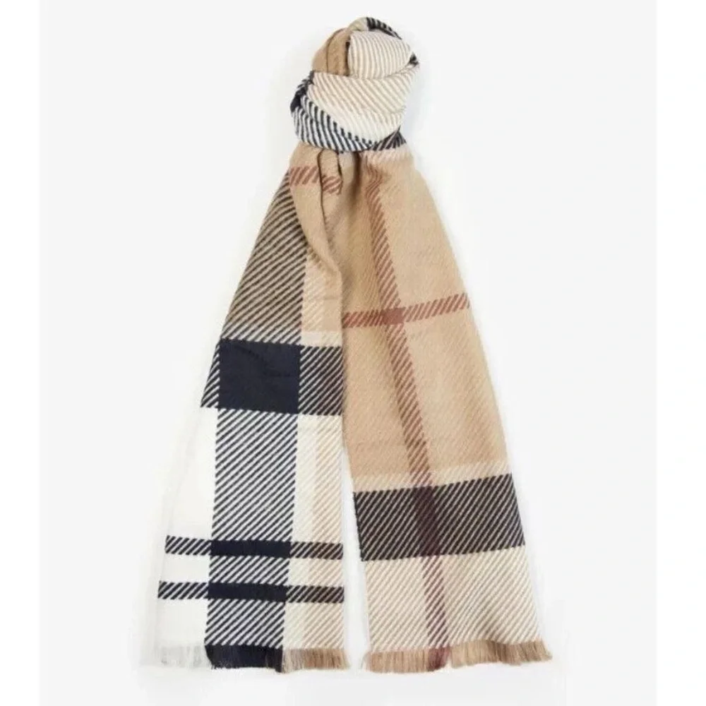 NWT BARBOUR Blair Tartan Scarf in Rosewood 🔥NO OFFER ITEM🔥